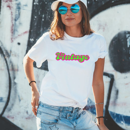 Ladies Vintage Retro T-Shirt