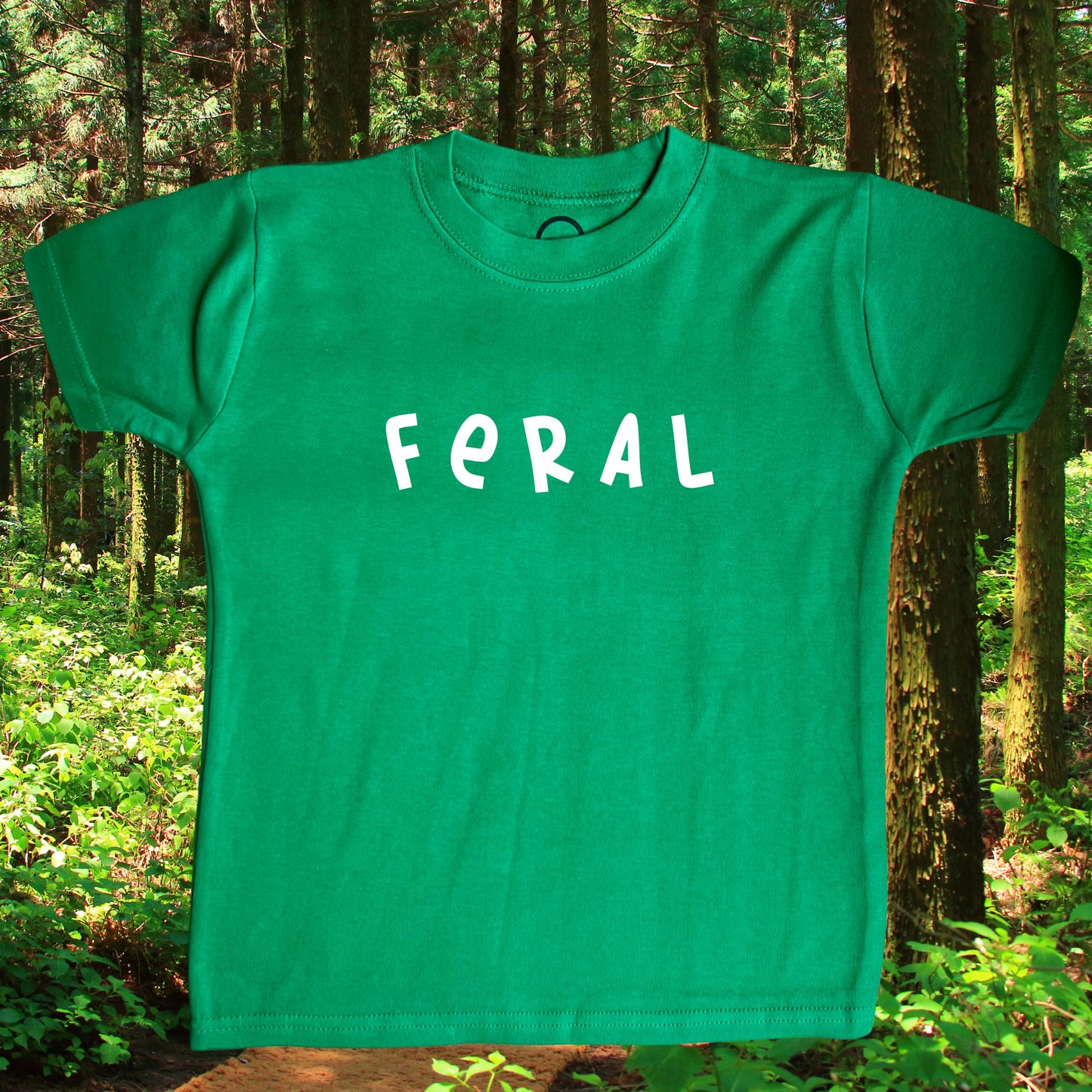 Kids Green Feral T-Shirt