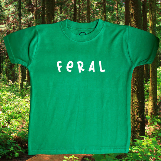 Kids Green Feral T-Shirt