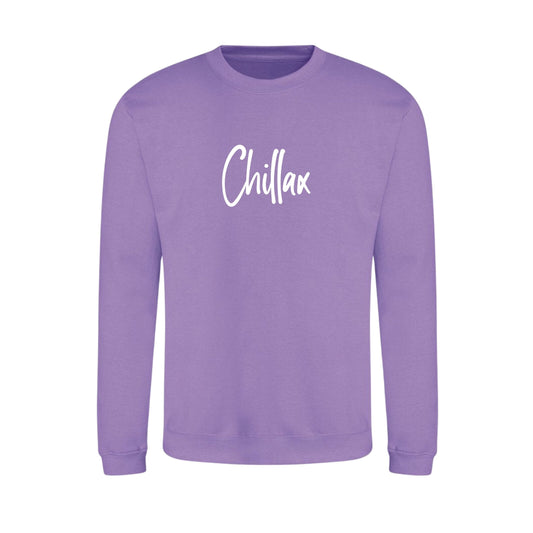 'Chillax' Ladies Slogan Jumper - More Colours available