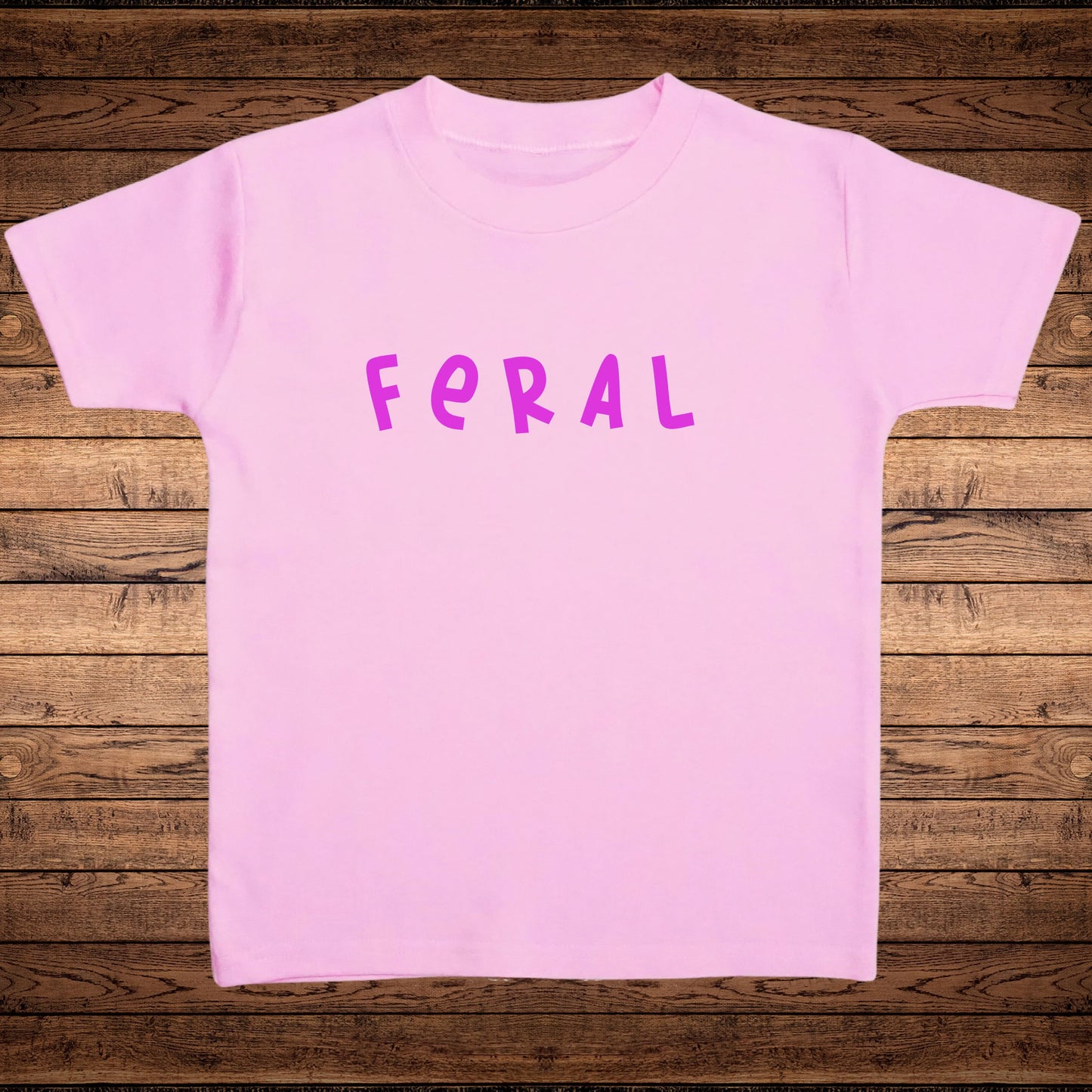 Kids Pink Feral T-Shirt