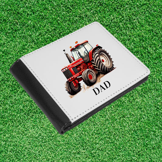 Personalised Red Tractor Wallet