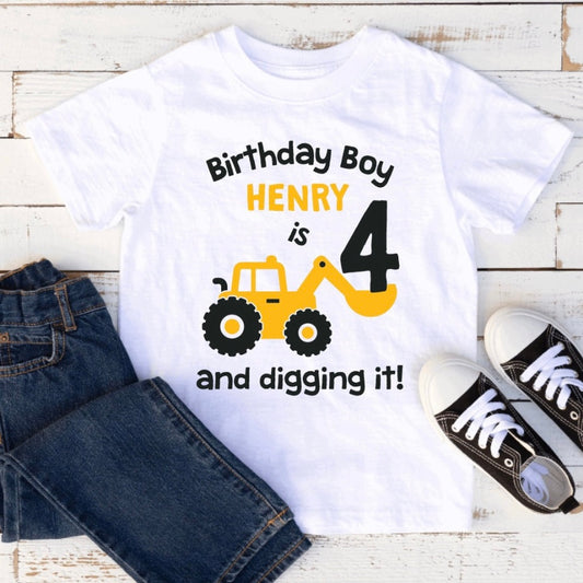 Digger Birthday T-Shirt