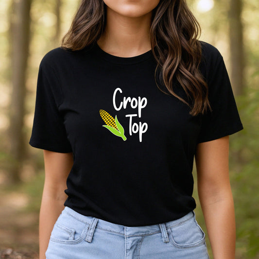 Women's Farming T-Shirt - Crop Top