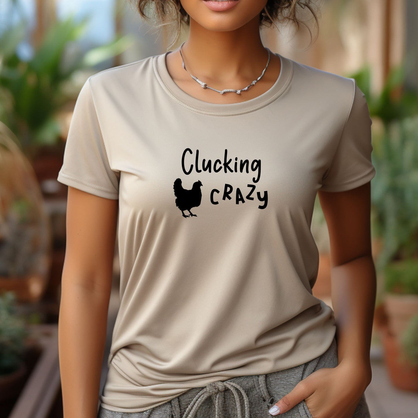 Clucking Crazy - Ladies Chicken T-Shirt