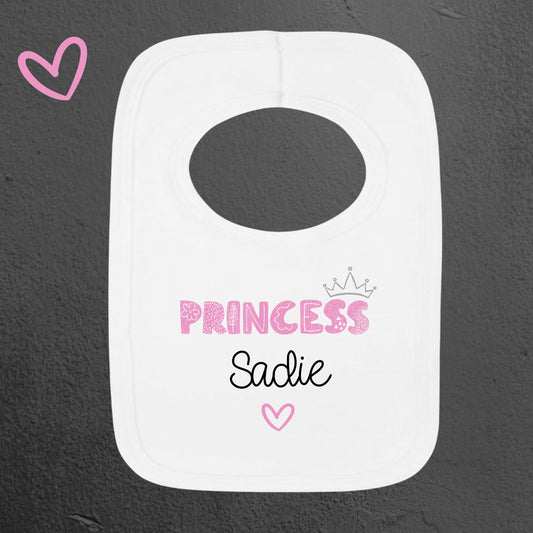 Personalised Princess Bib