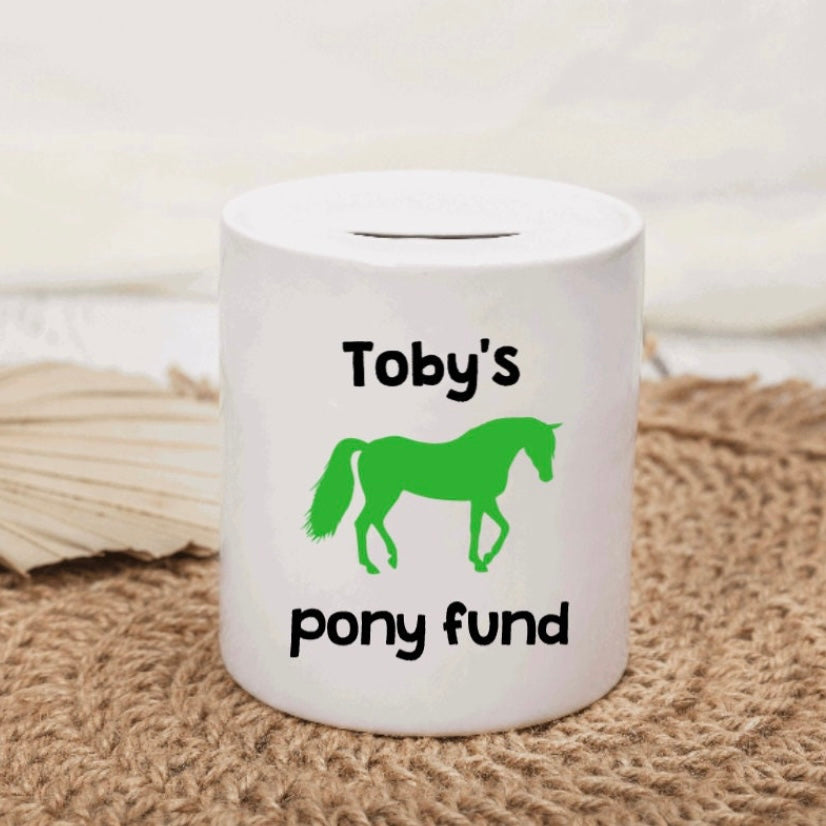 Personalised Horse Money Box