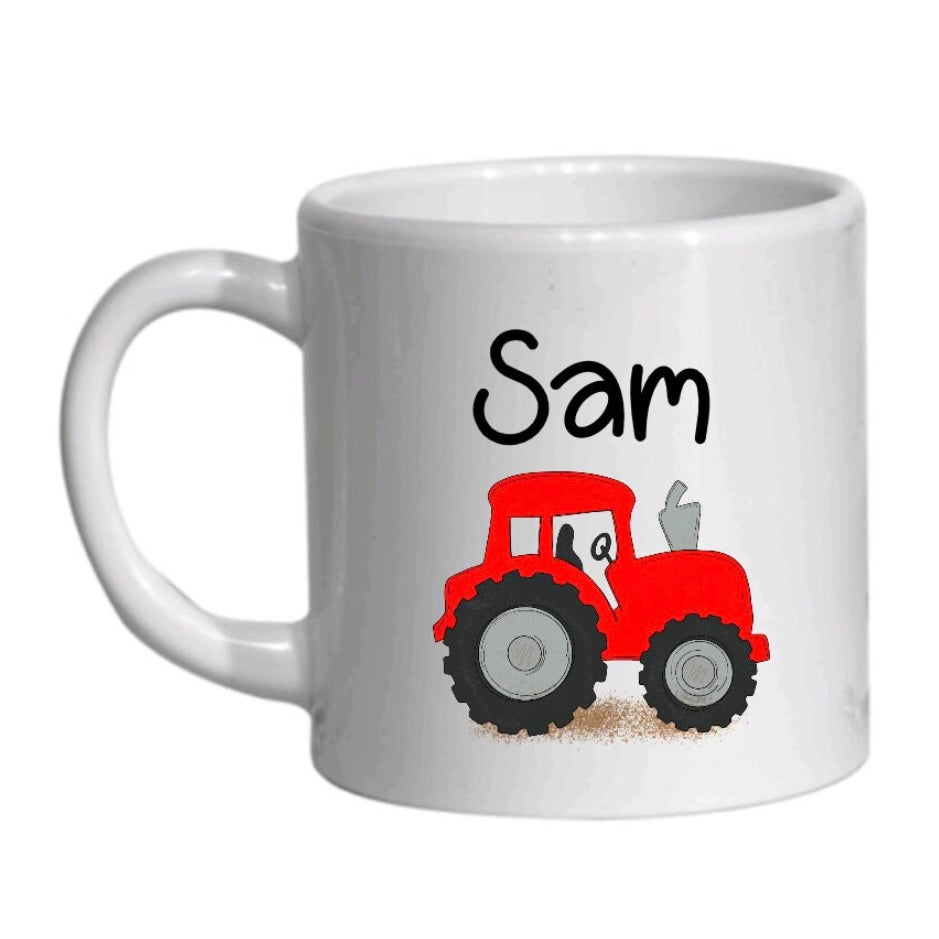 Personalised Toddler Tractor Cup