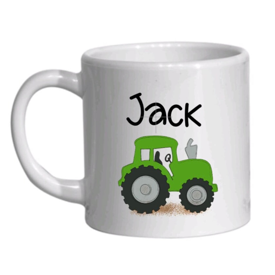 Personalised Toddler Tractor Cup