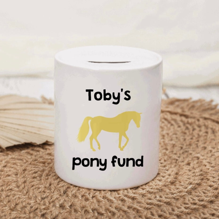 Personalised Horse Money Box