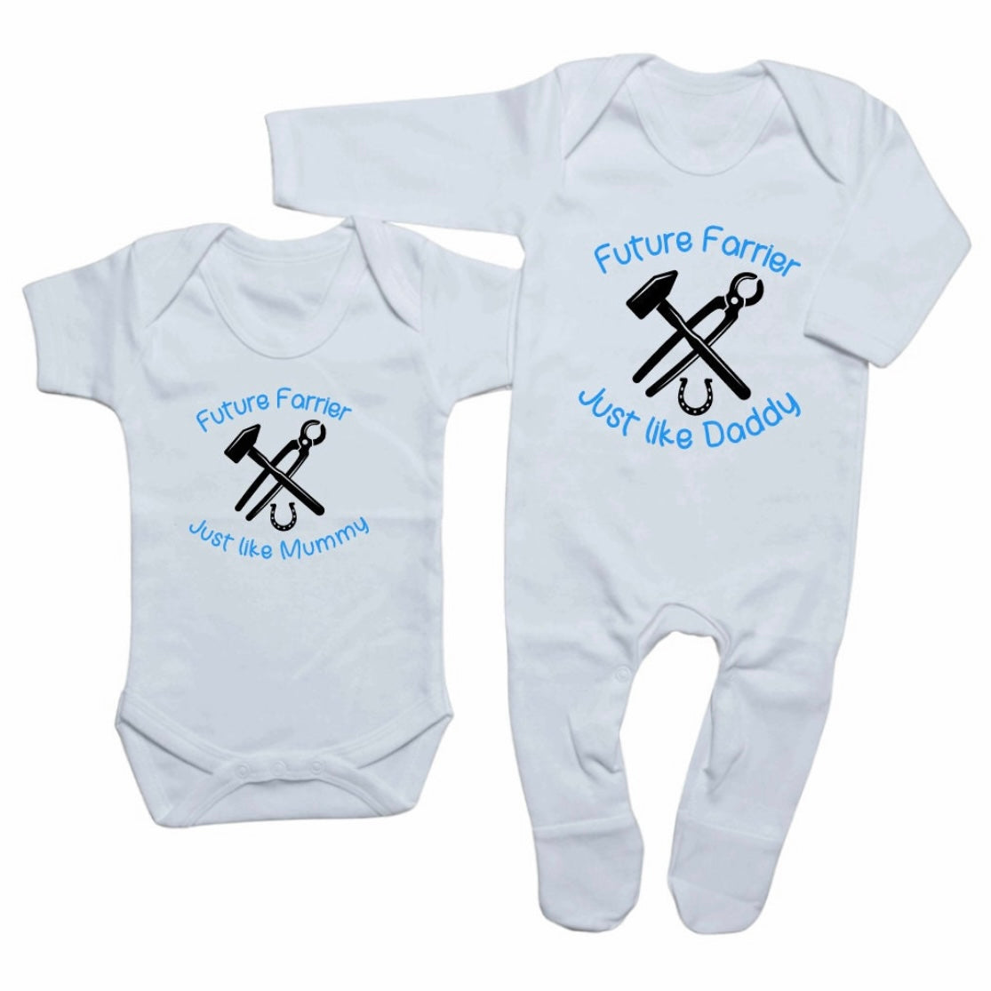 Future Farrier Babywear - Blue Design