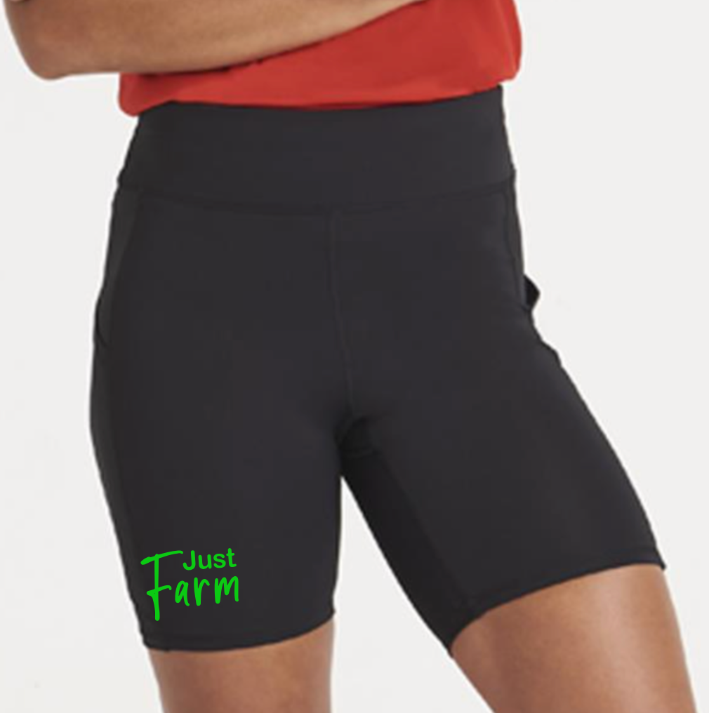 Ladies Black Farming Shorts 'Just Farm'