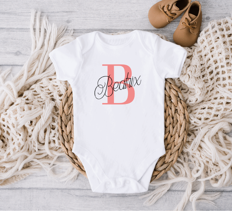 Personalised Initial Baby Bodysuit