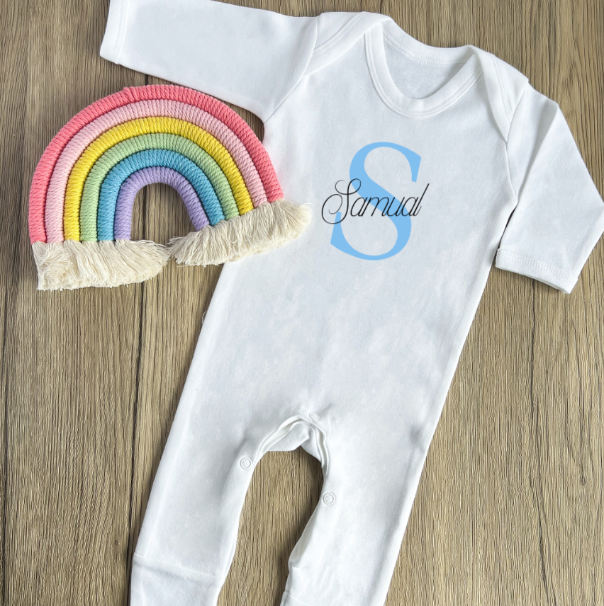 Personalised Initial Babygrow