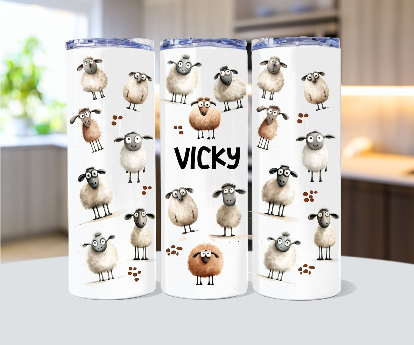 Funny Sheep 20oz Drink Tumbler