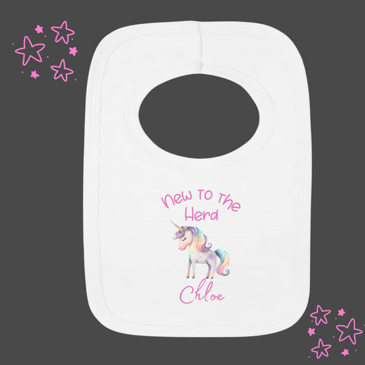 Personalised Unicorn Bib