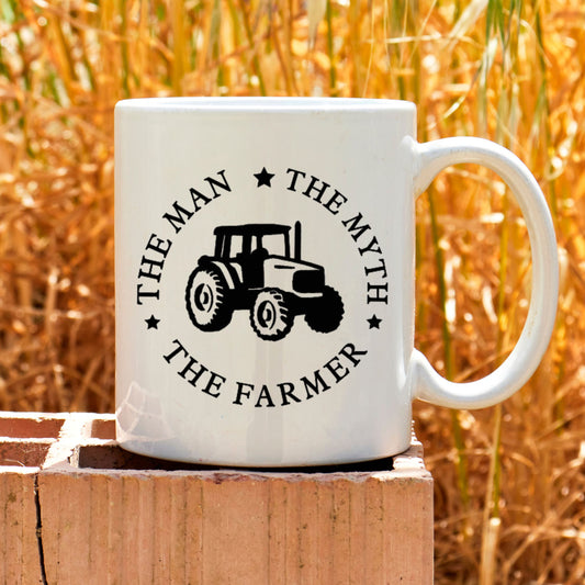 Farmer Tractor Mug - The Man, The Myth, The Farming Legend