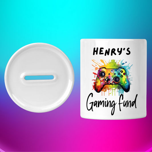 Personalised Gaming Money Box