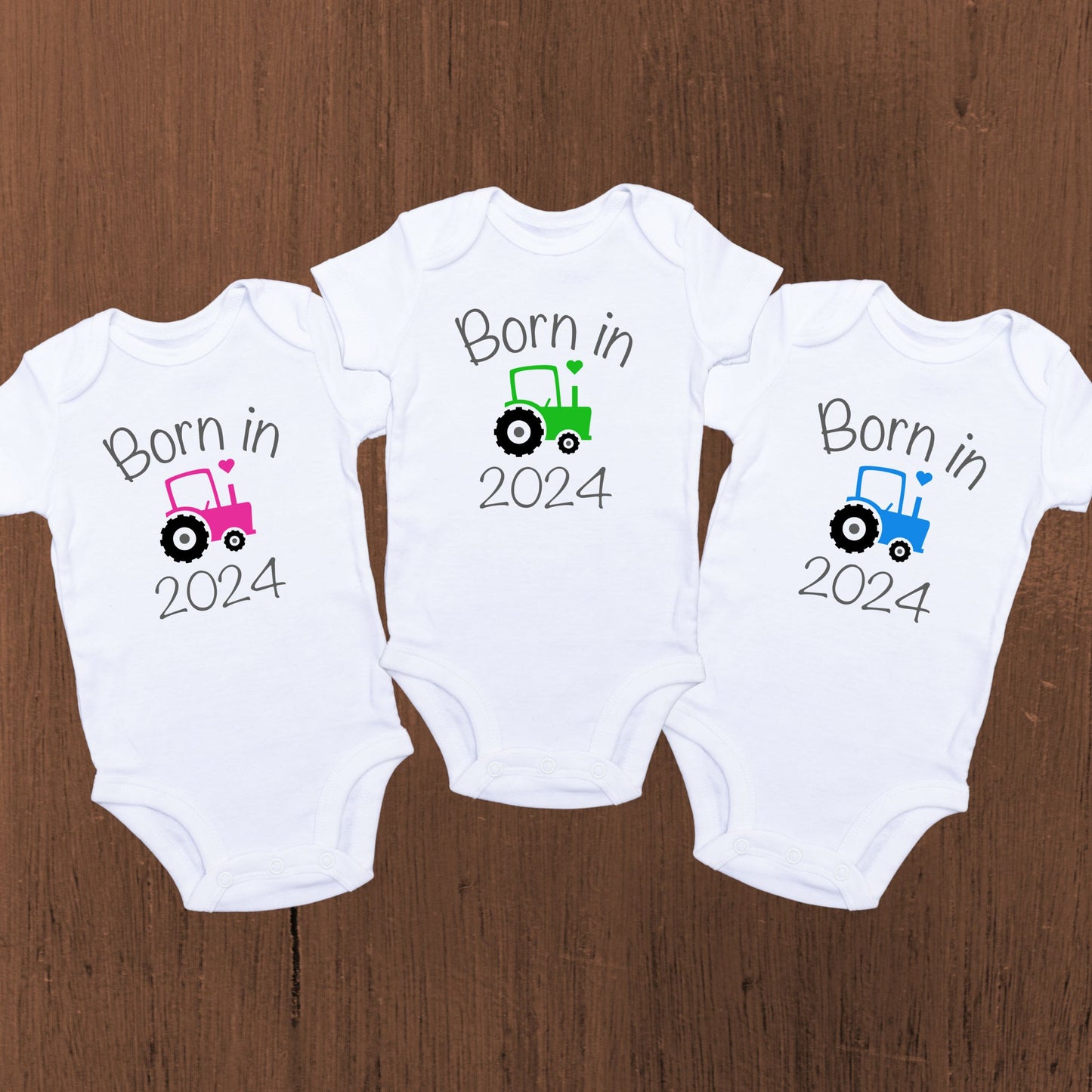 Born in 2024 Tractor Babywear