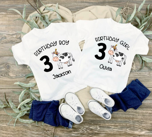 Cow Birthday T-Shirt