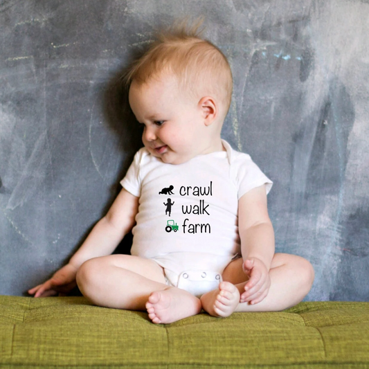 Crawl, Walk, Farm Baby Wear