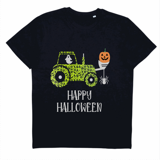 Children's Personalised Halloween Digger T-Shirt