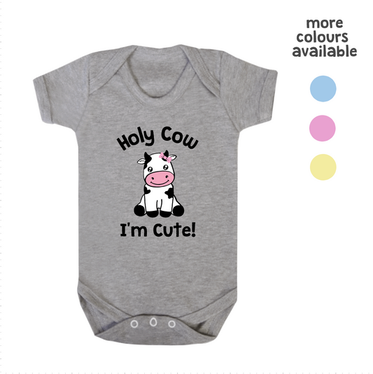 Holy Cow I'm Cute - Cow Babywear