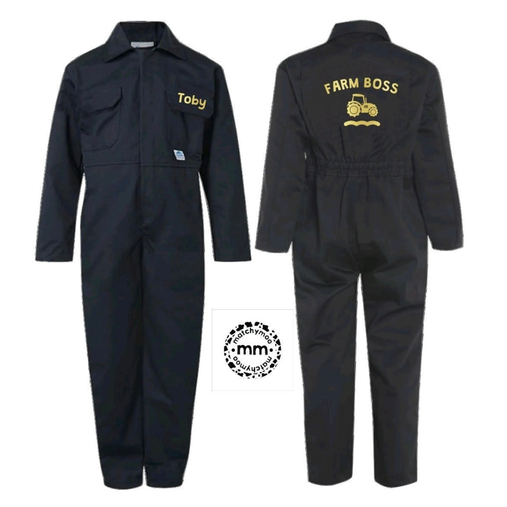 Personalised Tractor Overalls - Farm Boss