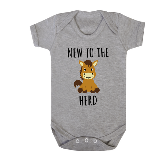 New to the Herd Horse Baby Bodysuit