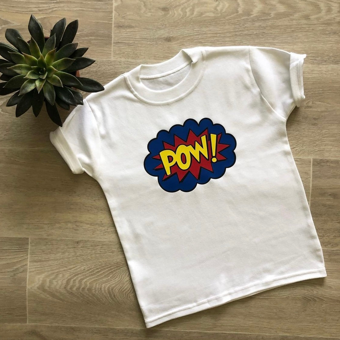 Kids Retro Comic Book 'Pow' T-Shirt